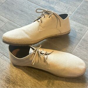 Patara Mens Ivory Nomad Canvas Derby Casual Lace Up Shoe Men’s Size 14